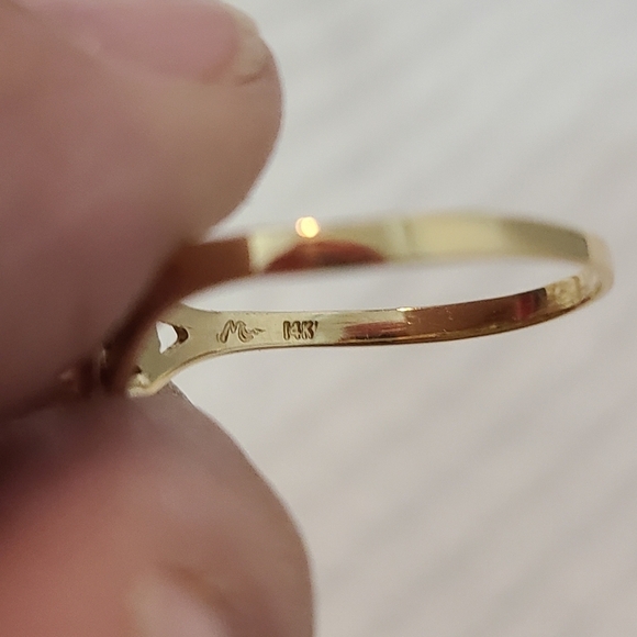 14kt Tricolor Gold Rose Ring - Picture 5 of 7